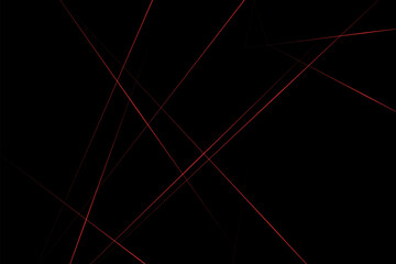 Abstract black with red lines, triangles background modern design. Vector illustration EPS 10.