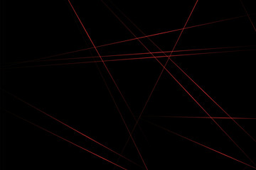 Abstract black with red lines, triangles background modern design. Vector illustration EPS 10.