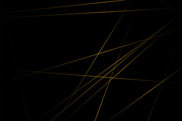Abstract black with gold lines, triangles background modern design. Vector illustration EPS 10. - obrazy, fototapety, plakaty