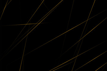 Abstract black with gold lines, triangles background modern design. Vector illustration EPS 10.