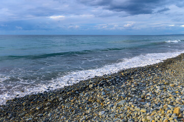 view of the sea and mountains at sunset in Cyprus 14