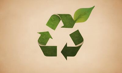 Recycle symbol copy space, Eco friendly earth background