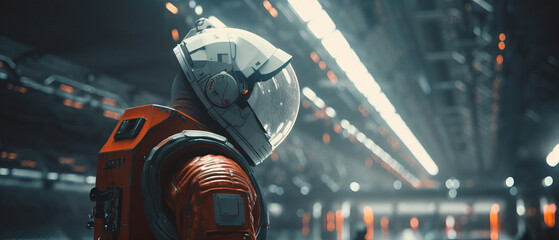 An astronaut in a protective suit. An expedition to a planet in the solar system. The concept of open space exploration