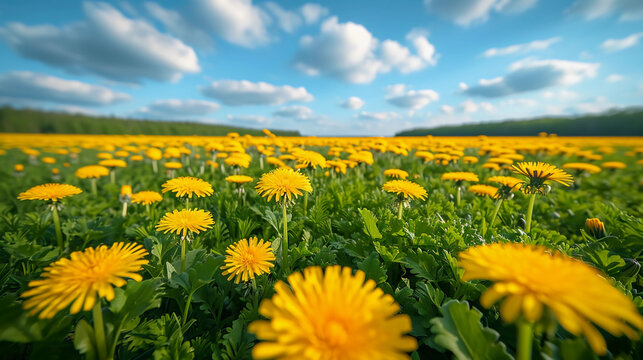 Dandelion field