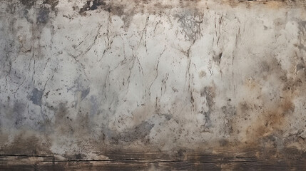 Abstract texture of concrete with pronounced wood prints and dark spots