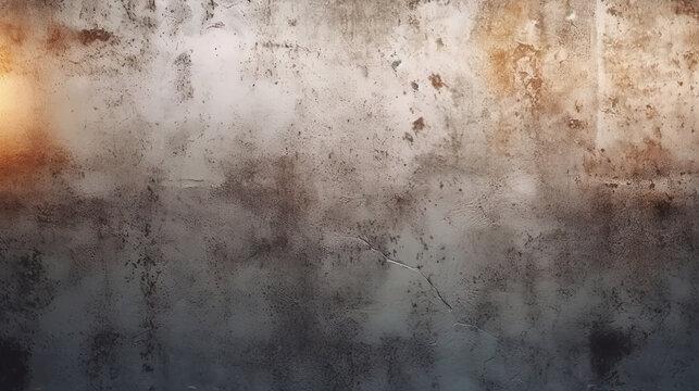 Abstract texture of concrete with blurry spots and light overflows