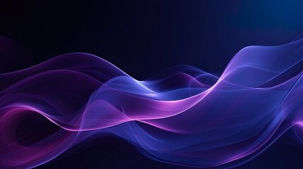 Chaotic digital waves on a dark purple background creating a feeling of movement