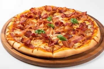 pizza isolated on white