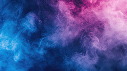 Obraz na płótnie Canvas Abstract Blue and Pink Neon Smoke Clouds