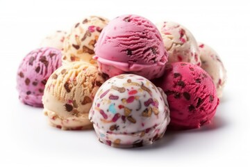 ice cream, ice cream with fruit