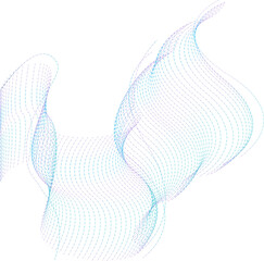 Twisted plane of dots. Warp of space. Abstract gradient halftone background. Modern sample for...