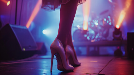 dancing people in nightclub - obrazy, fototapety, plakaty