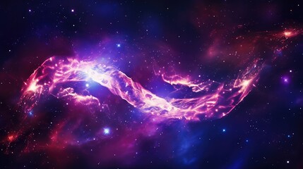 nebula space purple background illustration cosmos celestial, astral cosmic, lavender indigo nebula...