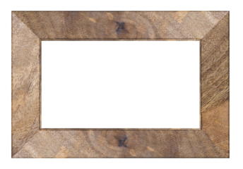 Old brown wooden frame for paintings and photos