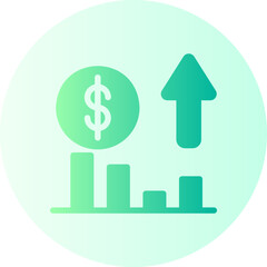 growth gradient icon