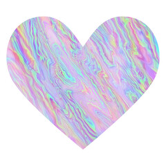 Blue shiny marble heart.Design for Valentines day