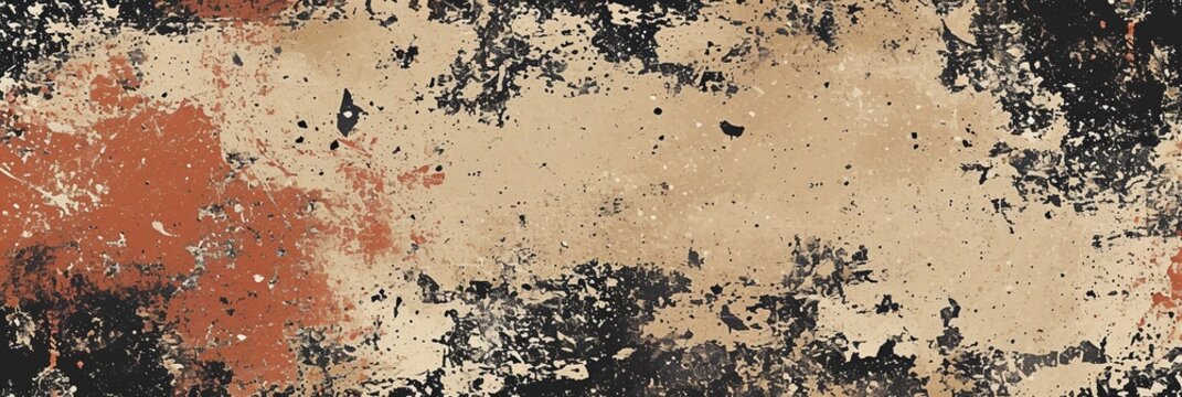 Organic Simplicity: Grunge Beige, Tan, Brown, and Black Trendy Texture Poster and Web Banner Design, Ideal for Extreme Sportswear, Racing, Cycling, Football, Motocross, Basketball, Gridiron, and Trave