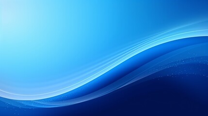 Fototapeta premium Blue Wavy Shiny Abstract Background