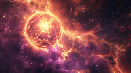 Obraz premium the sun in space