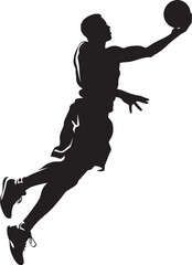 Sky Stratosphere Basketball Dunk Vector Icon for High Flying Excellence 