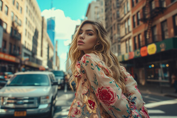 City flair in floral