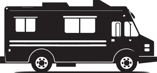 Urban Nosh Nomad Food Truck Icon in Vector Nomadic Flavor 