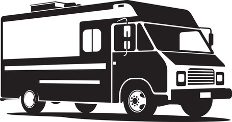 Rolling Repasts Rover Food Truck Vector Icon for Culinary Exploration 