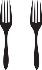 Epicurean Etiquette Emblem Fork and Knife Icon in Refined Vector Artistry 