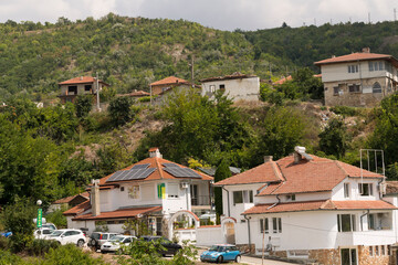Fototapeta na wymiar Balchik, Dobrich Province, Bulgaria, 13.08.2022. City by the Black Sea. East European Recreation Area.