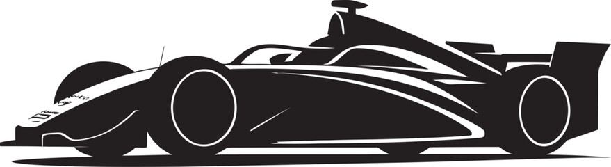 Fototapeta na wymiar Velocity Vortex Emblem Racing Car Vector Logo for Formula 1 Speed 