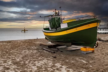 Photo sur Plexiglas La Baltique, Sopot, Pologne Fishing boat on the Baltic Sea 