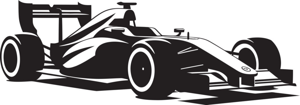 Adrenaline Accelerator Racing Car Vector Logo for Formula 1 Intensity 