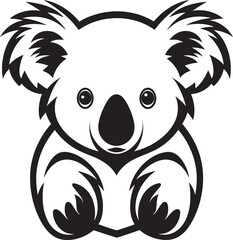 Tree Top Treasure Insignia Vector Logo for Koala Conservation 