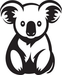 Bamboo Browsing Badge Vector Design for Koala Preservation 