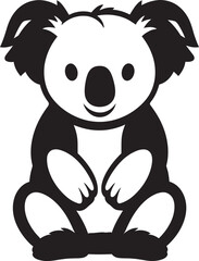 Bamboo Browsing Badge Vector Design for Koala Preservation 