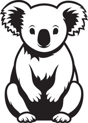 Bamboo Browsing Badge Vector Design for Koala Preservation 