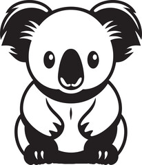 Cuddly Koala Badge Vector Design for an Adorable Koala Symbol 
