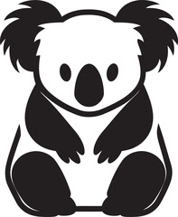 Eucalyptus Elegance Badge Koala Vector Logo in Stylish Harmony 