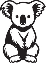 Tree Top Treasure Insignia Koala Vector Icon for Environmental Awareness 