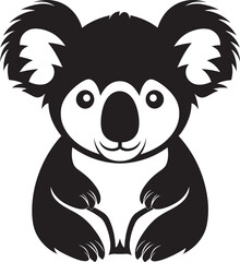 Obraz premium Koala Cuteness Crest Adorable Vector Design for Wildlife Appreciation 