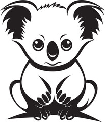 Koala Cuteness Badge Adorable Vector Icon for Wildlife Appreciation 