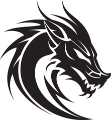 Ethereal Essence Insignia Vector Logo for Kuei Dragon Spirit 