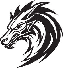 Oriental Overlord Badge Vector Design for Kuei Dragon Majesty 