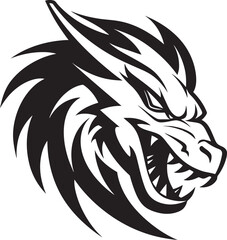 Eastern Emissary Crest Kuei Dragon Vector Design in Oriental Splendor 