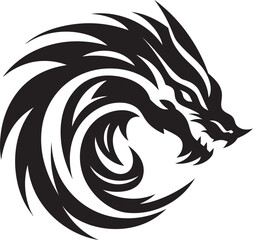 Mystic Kuei Dragon Crest Vector Design for Legendary Majesty 