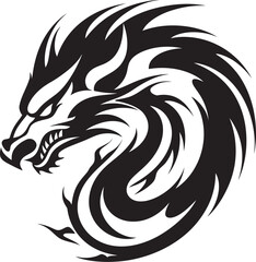 Mystical Majesty Badge Vector Design for Kuei Dragon Enchantment 