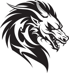 Harmonious Horns Badge Vector Logo for Kuei Dragon Harmony 