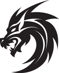 Celestial Scales Badge Vector Logo for Kuei Dragon Divine Power 