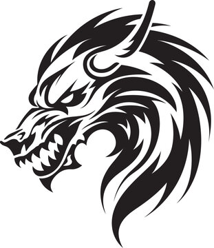 Ethereal Essence Crest Vector Logo for Kuei Dragon Spirit 