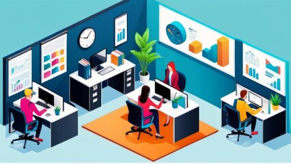 work in the office ai generated